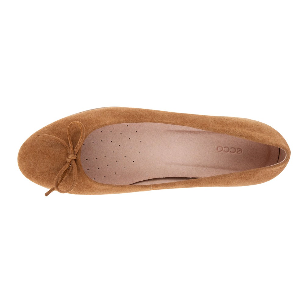 ECCO Womens Ballerinas Brown - Touch 2.0 - ZXR-712356